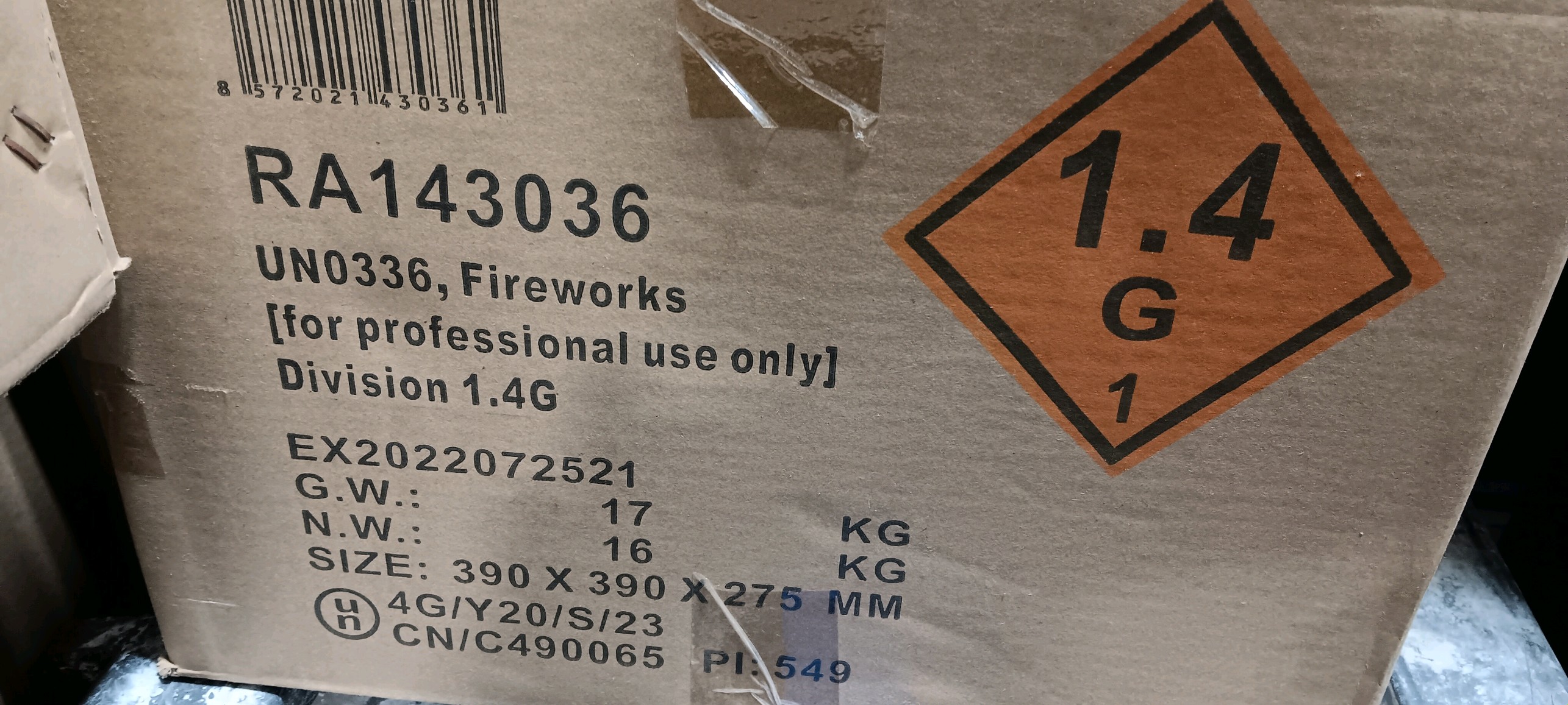 Articles Pyrotechnic Training (In-Person)